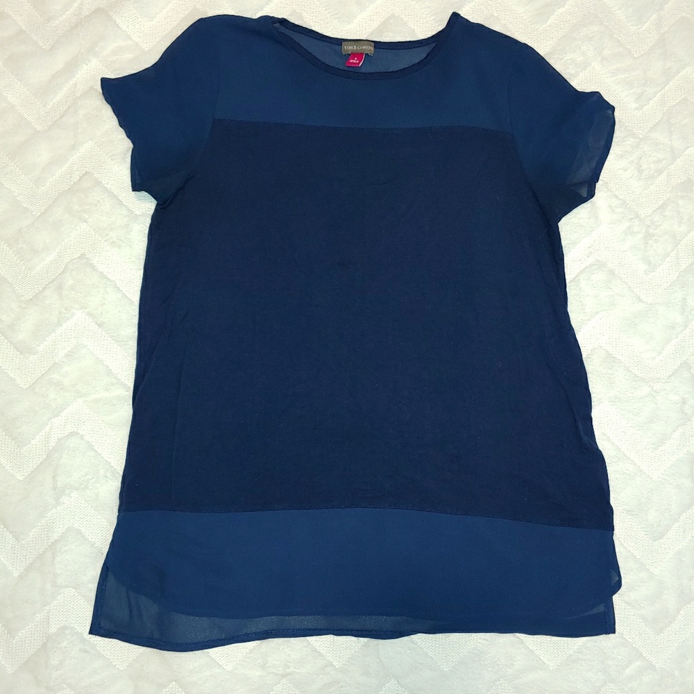 Vince Camuto Dark Navy Blue Top F14